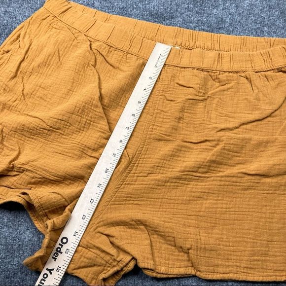 Universal Thread Linen cotton wide elastic waist shorts xxl - Picture 2 of 7